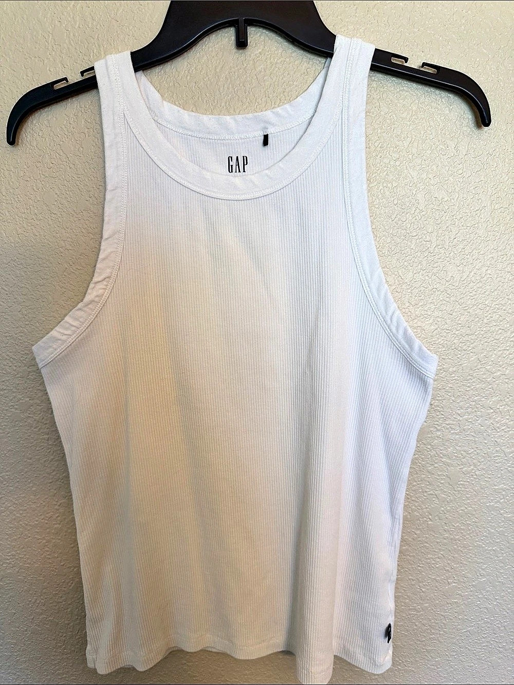 Gap Ribbed Tank Top in White Large